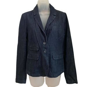 Pilcro and the Letterpress Dark Blue Blazer